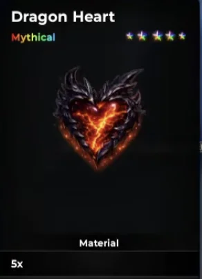 Dragon Heart — boss drop used for Dragon Claw V2 and Hybrid Awakening